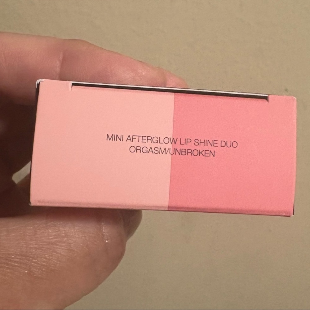 NARS Mini Afterglow Lip Shine Duo — ORGASM/UNBROKEN Brand New Never Opened - Picture 6 of 9
